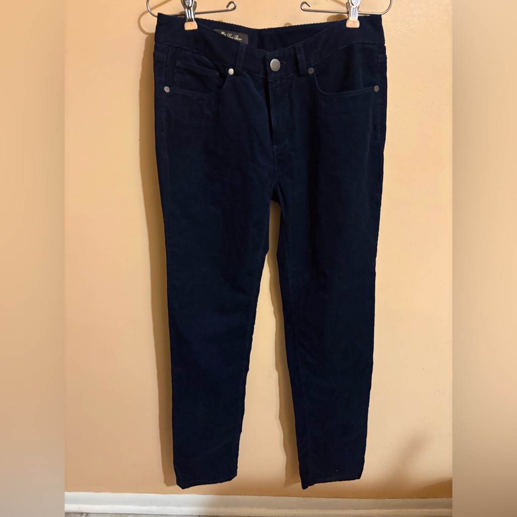 Loro Piana Navy Corduroy Pants